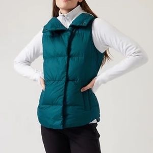 Athleta Downtown Vest | Dark Sardina Blue | XS